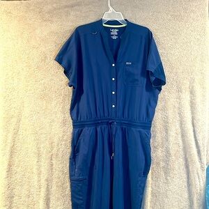 Landau forward XL scrub NAVY jumpsuit